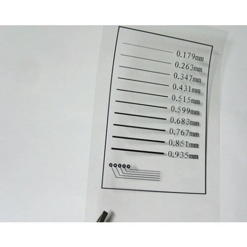 20pcs/lot A4 ink jet printing Special transparent film PCB Film PCB Plate film for production Circuit board PCB Metal VIA HOLE