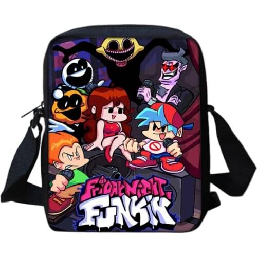 3D Print Hot Game Friday Night Funkin Shoulder Bag Children Kawaii Crossbody Bags for Teenage Handbags Pack Women Lunch Bag New
