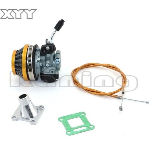 ATV 49cc Performance 19mm Carburetor 58mm Air Filter cable Assembly for 2-stroke 49cc 50cc 60cc 66cc 80cc Mini Pocket Bike Group