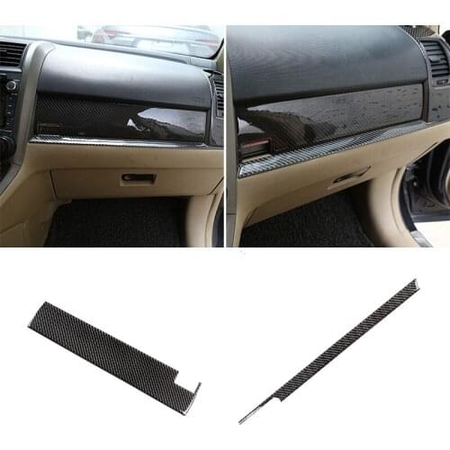 For Honda CRV 2007 2008 2009 2010 2011 Car Carbon Fiber Center Control Copilot Dashboard Panel Strip Cover Protective Trim