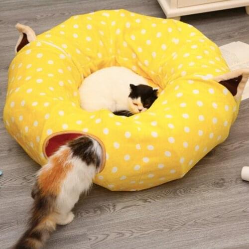 Pet Cats Home Tunnel Interactive Play Toy Collapsible DIY Dog Bed tunnels Indoor Toys Kitten Exercising Products Pet Supplies