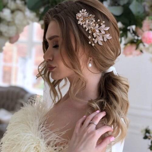 HP302 Classic European Princess Bride Headwear Wedding Hair Accessories Girl Prom Jewelry Tiara With Comb Bridesmaid Ornaments