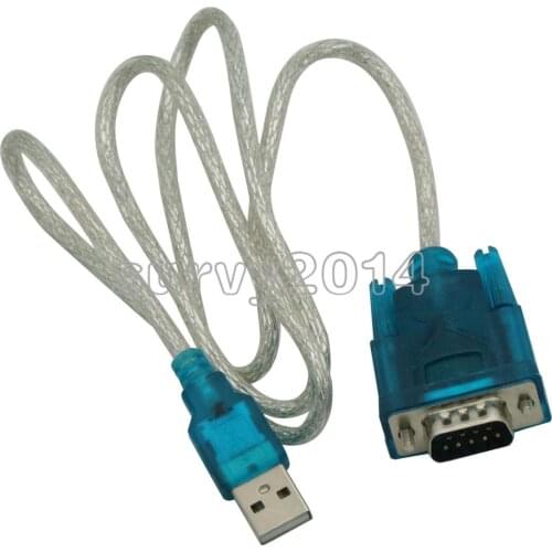 CH340 USB to RS232 COM Port Serial 9 Pin DB9 Cable Adapter Support Windows7 For PC PDA GPS