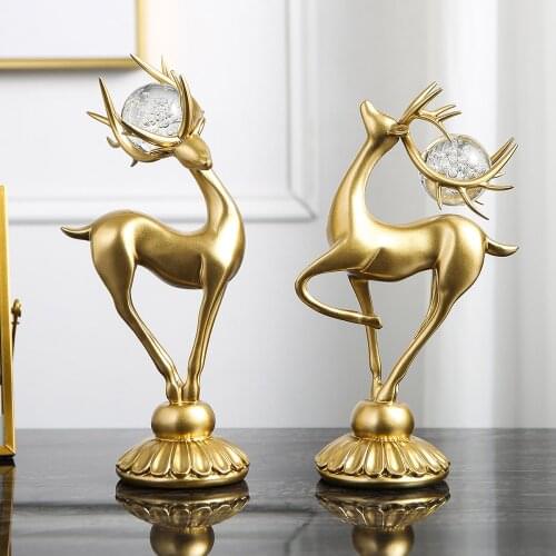 Nordic decoration home Deer storage animal storage cute ornaments Home decoration desk decor figurines for interior Gifts