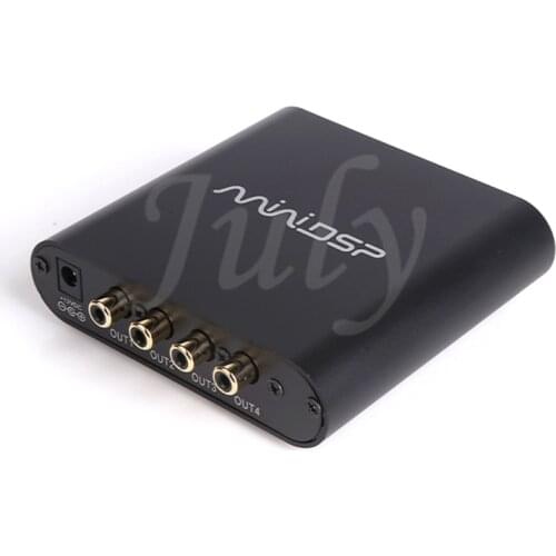 MiniDSP 2x4 HD processor DSP digital audio signal frequency division professional equalizer speaker 2 in 4 out