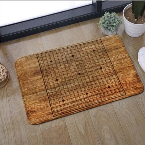 Chessboard pattern floor Mat/carpet bathroom water uptake Non-slip pad bedroom Decorate rugs and carpets for Home living room