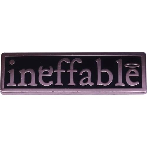 Ineffable Brooch Good Omens inspired Badge burn with you Enamel Pin novel and TV series jewelry