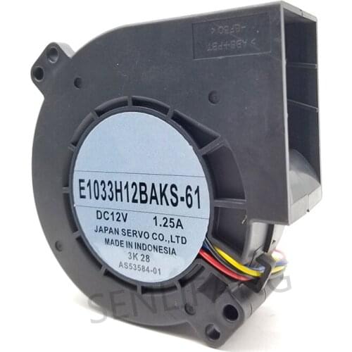 Brand new for Servo E1033H12BAKS-61 DC 12V 1.25A 97x97x33mm 4-Wire Server Cooling Fan