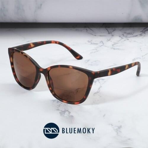 BLUEMOKY Butterfly Bifocal Reading Sunglasses Diopter Women Men Presbyopia Eyewear Anti Blue Light Reading Sun Glasses Frame