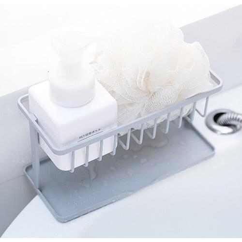 Kitchen Storage ABS Organizer Sink Shelf Detachable Bathroom Wash Holder Double Layer Stand Drain Rack Accessories Soap Sponge