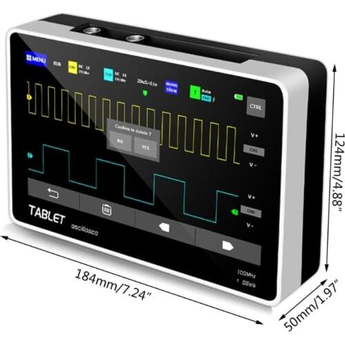 LX9B New FNIRSI-1013D Touch Screen Multifunctional Dual Channel 100M Bandwidth 1GS Sampling Rate Digital Tablet Oscilloscope