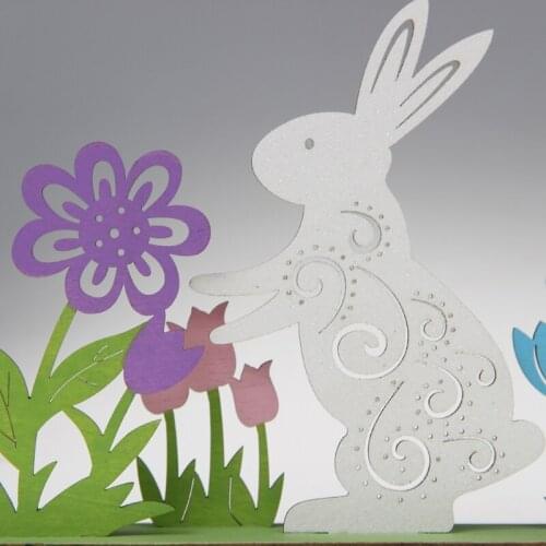 Easter Decorations Wooden Rabbit Bunny Ornament Home DIY Valentines Day Wedding Decor Gift Supplies