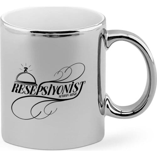 Personalized Professional Receptionist Chrome Mug Cup-2