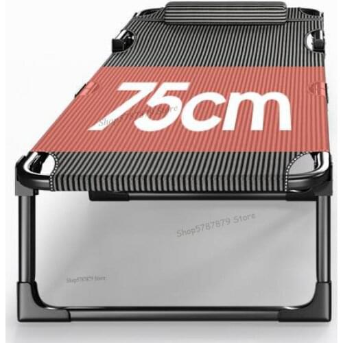 Folding bed single bed lunch break simple nap bed home office multifunctional adult recliner camp bed