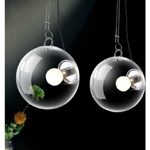 Modern Italian style soap bubble design LED Pendant Lighst lamps Ac-90-260v glass lighting fixtures for bed room kitchen bar