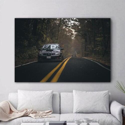 Subaru WRX STI Old Car Sport Cars Posters Canvas Printed Wall Art For Home Decor Living Room Decorations