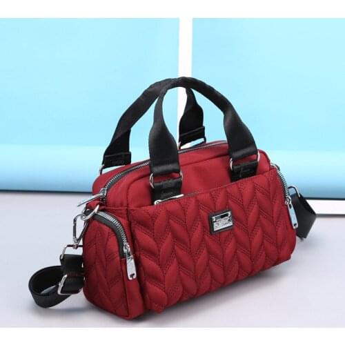 Geometric Crossbody Bag Women Fashion Brand Shoulder Bag Nylon Cloth Waterproof Hand Bag and Purse Ladies Small Messenger Bags