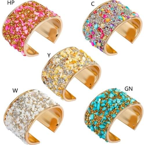 Bridal Rhinestone Bracelet Declaration Wedding Bracelet Open Adjustable Bracelet