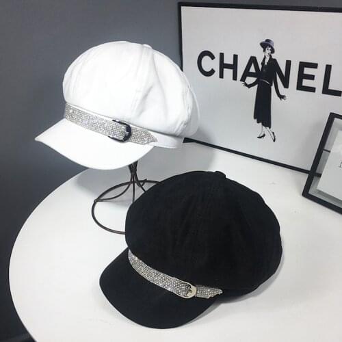 Navy pull on hat Cotton women hats New Summer sun protector hat adjustable newsboy cap vintage hat craisy womens visor beanie