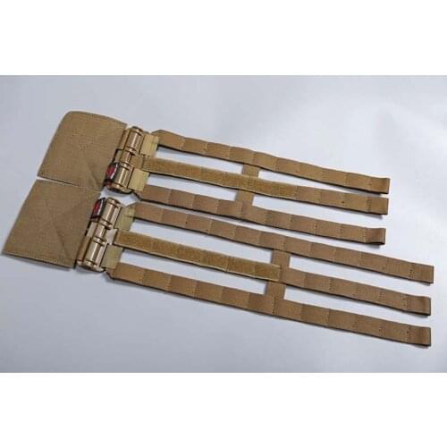 Outdoor Tactical Military Vest 3-Band Skeletal Cummerbund with Quick Release Buckle for JPC AVS XPC Vest