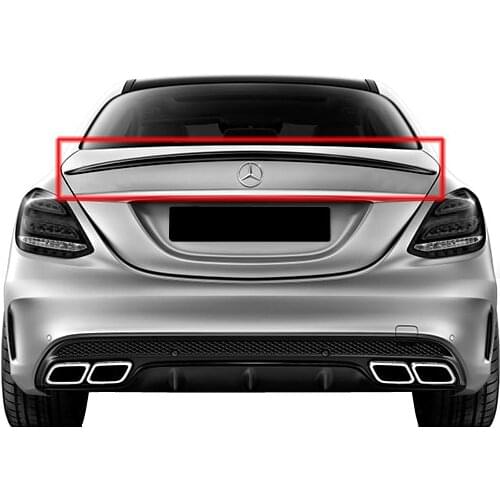 W205 Amg styling car Rear trunk Spoiler lip for W205 Amg sedan 2014 - 2021 ABS
