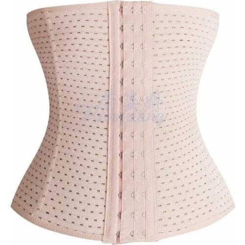 Mozhini plus size S-XL-3XL-5XL Women Body Shaper Waist Corset Lady Slimming Belt Waist Trainer Girdle Bodysuit Female Shaperwear
