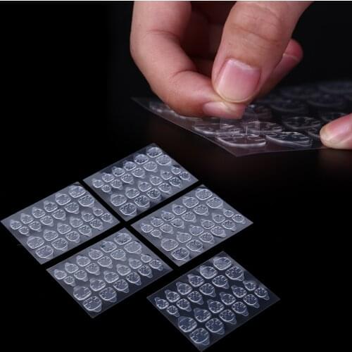 5 Sheets=120pcs Clear Fingernail Art False Nail Tips Extension Tools Double Sided Adhesive Tapes Stickers False Nail Tip