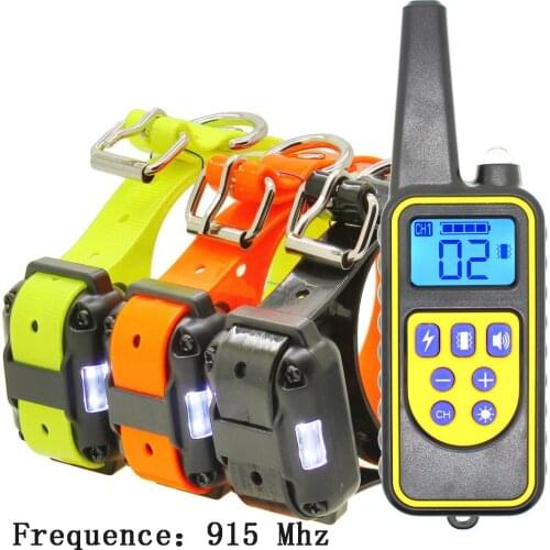 880 800 meters Remote Dog Training Collar Rechargeable and waterproof KPHRTEK DT01 Shock Vibration 20 sets