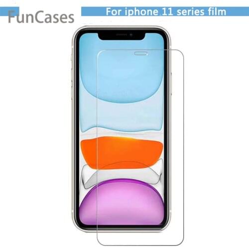9H tempered glass For iphone 11 11 Pro Max screen protector front and back protective guard film case cover+clean kits Sklo