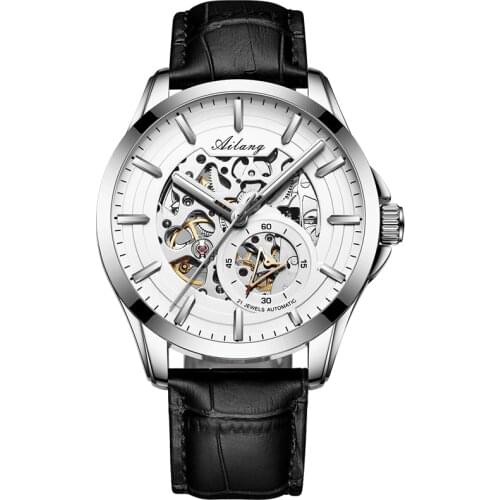 Ailang 2019 new watch mens automatic mechanical watch hollowing out the trend of the famous brand men