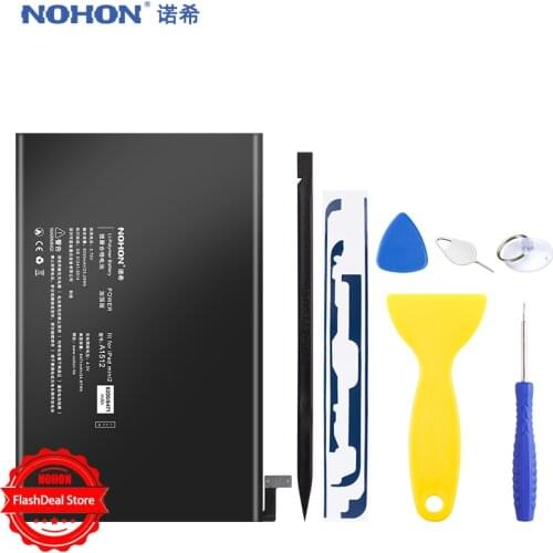 NOHON Battery For Apple iPad Mini 2 3 A1489 A1490 A1491 A1599 Mini2 Mini3 6471mAh Replacement Lithium Polymer Bateria Free Tools
