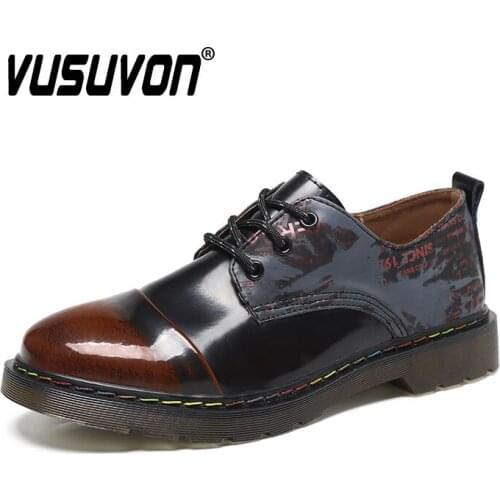 Large Size Boots Mens Classic High-top Leather Round Head Motorcycle Fashion Non-slip Derby Flats Dress Shoes