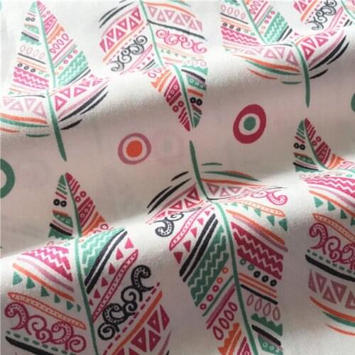 Cartoon Africa Feather Printed 100% Cotton Fabric African Patchwork baby cloth dress apparel quilting home decoration