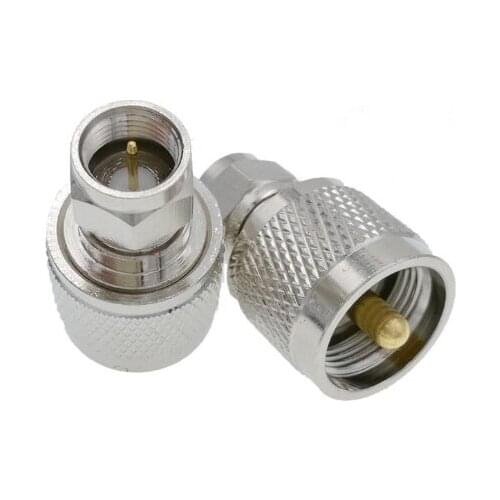 F Male To UHF Male PL259 SO239 RF Coaxial Adapter Connectors
