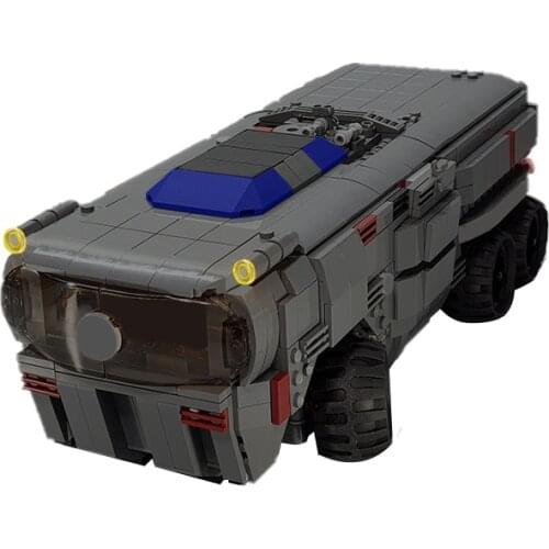 MOC Soldiers Transport Remote Contolled Car Building Blocks Set Space Wars Motor Truck Assemble Vehicle Toys For Children Gifts