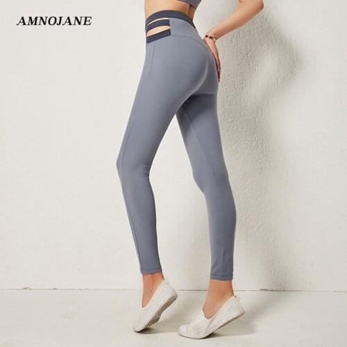 Hollow Waist Ladies Seamless Leggings High Waist Sport Women Fitness Clothing Push Up Legging Running Tights Gym Yoga Pants Girl