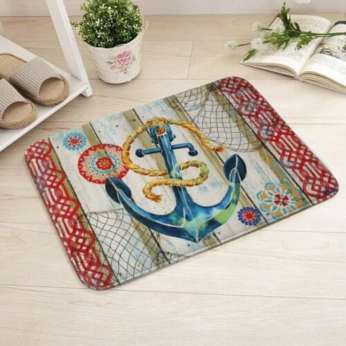 Cartoon Printing Floor Mats Living Room Study Room Rugs Kitchen Toilet Bathroom Absorbent Household Carpet Carpet Non-slip Decor