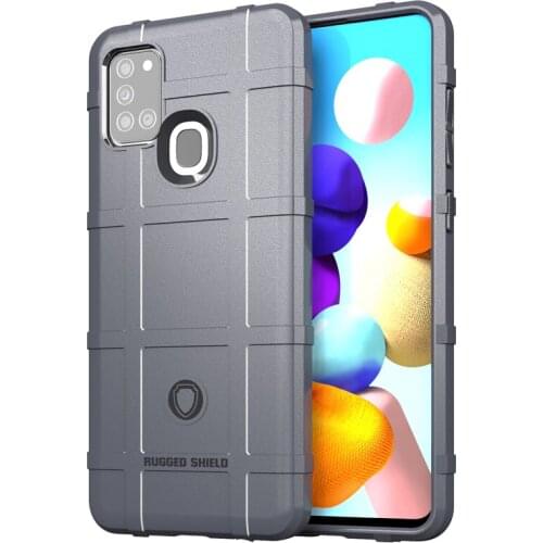 Soft Silicone Rugged Shield Case Armor Hybrid Matte Cover Anti Knock Shockproof Cover for Samsung Galaxy A21S