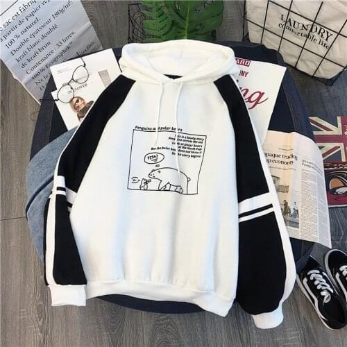 New Hoodies Long Sleeve Pullover Sweatshirt Korean Loose Womens Tops Casual Hoodied Women Sweatshirt Spring Autumu Fashion Top