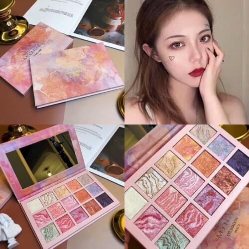 15 Color Shimmer Luminous Highlighter Eyeshadow Palette Lighting Blush Makeup Cosmetic Nude Eye Shadow Pallete Makeup Palette