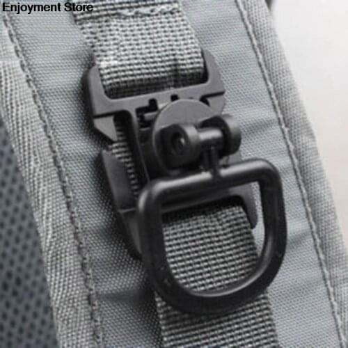 New HIGH GRADE 1 Pcs Molle Tactical 360 Rotation D Ring Backpack Buckle Travel kit tool