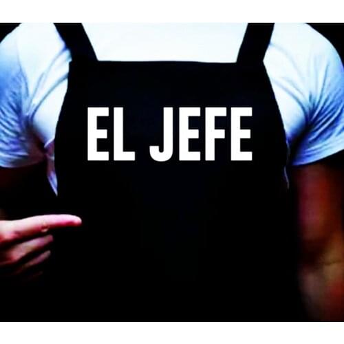 Custom Funny BBQ Apron for Men,Personalized El Jefe,Manly Apron,Humorous Standard Funny Chef Gifts,Grilling Gifts with name