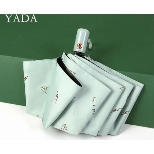 YADA 2020 INS Math Formula Automatic Umbrella Rain Sunny And Rainy Umbrella For child Women Windproof Folding Umbrellas YS200192
