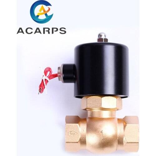 1" High Temperature Steam Solenoid Valve Normally Closed Brass Two Way 220V Internal Thread Solenoid Valve