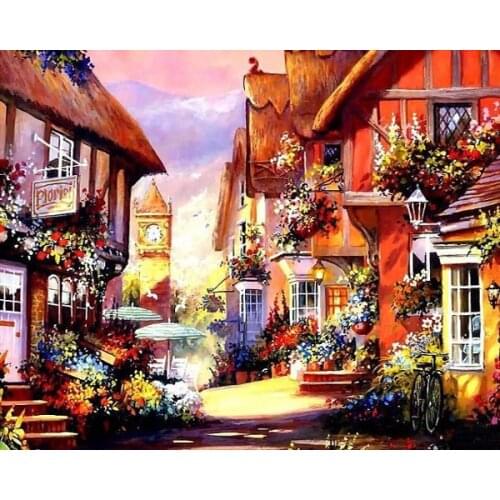 14/16/18/27/28 Top Quality Beautiful Counted Cross Stitch Kit Abstraction Beauty and Grape Woman Lady Scenic town