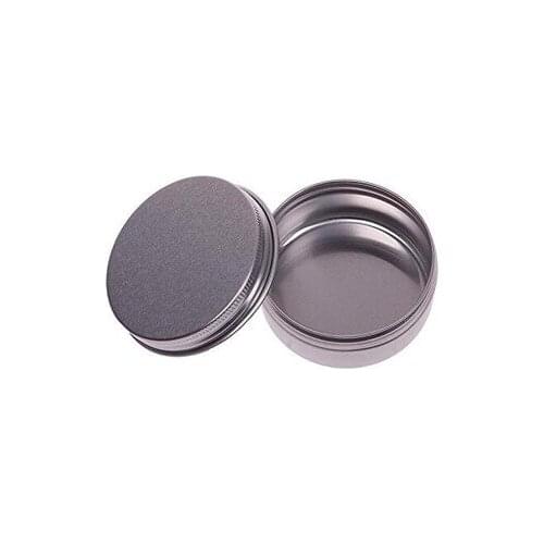 50ml Aluminium Balm Tin Pot Nail Art Makeup Lip Gloss Container Screw Thread. size:56*27mm