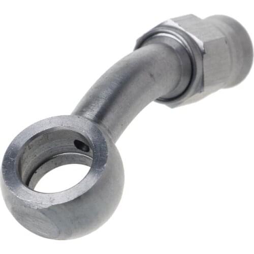 AN-3 to M10 Metric 10mm 45 Degree Stainless Steel Brake Hose Fitting 77HF