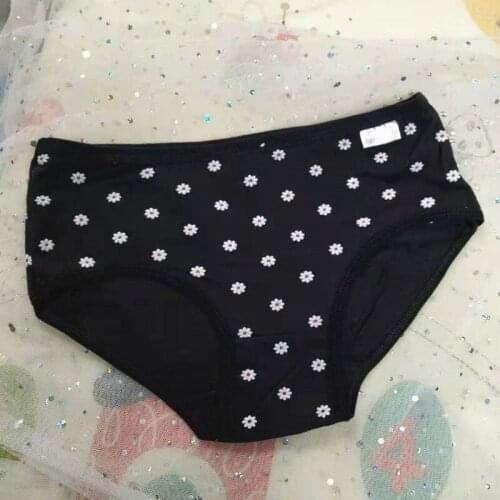 Lace Bow Black Cotton Panties Young Ladies Cute Sweet Briefs Panties Set Color Block Women Underwear