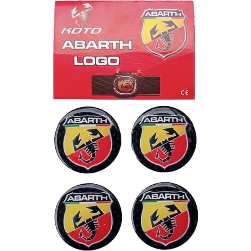 Punto Evo Grande Punto Bravo Linea Abarth Wheel logo silicone sticker Wheel hub emblem auto accessories wheel cover logo