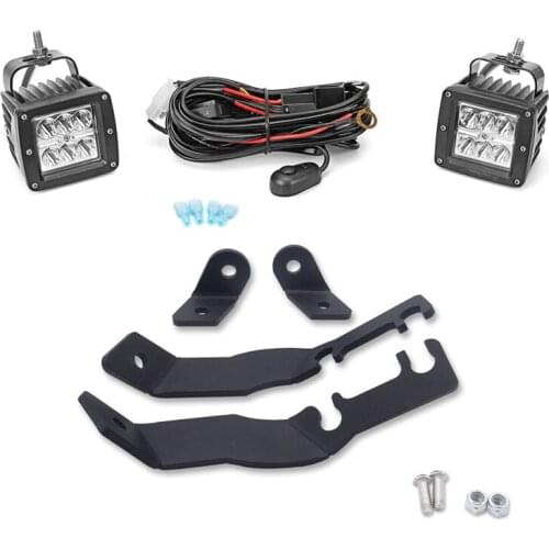 For Toyota Tacoma 1995-2004 24W LED LIGHT POD UPPER HOOD A-PILLAR CUSTOM BRACKET KIT
